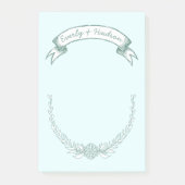 Persoonlijke bride en de Post-it® notes van de Gro (Voorkant)