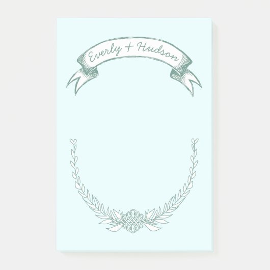 Persoonlijke bride en de Post-it® notes van de Gro (Voorkant)