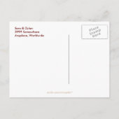 Persoonlijke bride en Groom sparen het Briefkaart  (Achterkant)