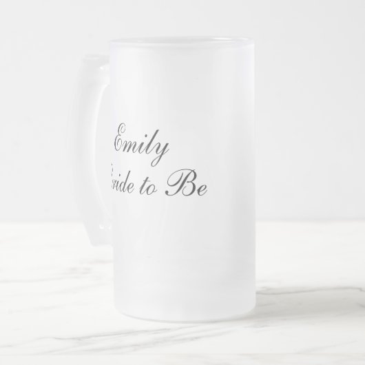 Persoonlijke bride om Mok te zijn (Voorkant links)