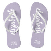 Persoonlijke bride Periwinkle en White van het Tea Teenslippers (Voetbed)