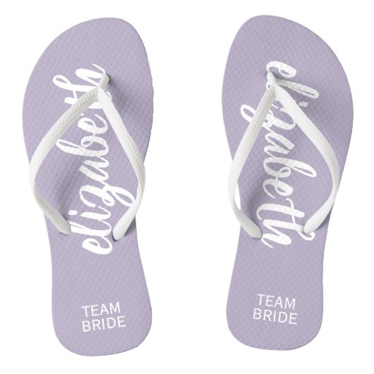 Persoonlijke bride Periwinkle en White van het Tea Teenslippers (Voetbed)