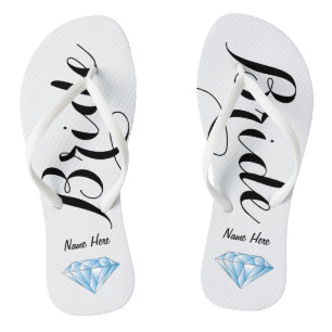 Persoonlijke bride-Teenslippers met diamant Teenslippers
