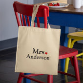 Persoonlijke bride tote bag