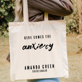 Persoonlijke Bridesmaid Funny Bachelorette Party Tote Bag