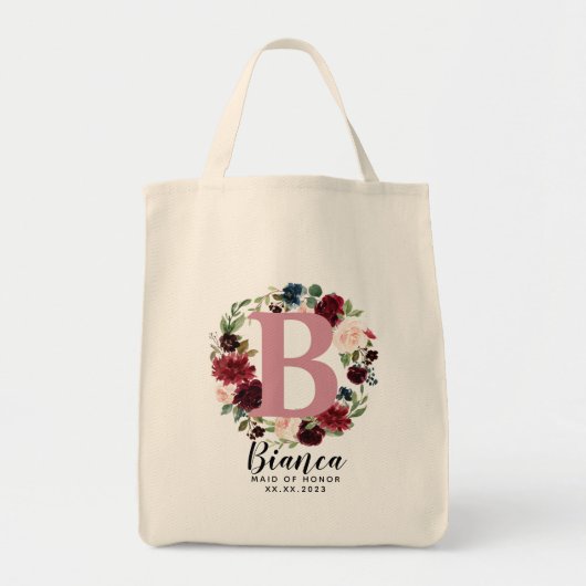 Persoonlijke bridesmaïde Canvas tas van de Winter  (Voorkant)