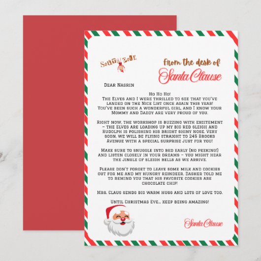 Persoonlijke brief (Voorkant / Achterkant)