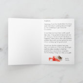 Persoonlijke brief aan KIDS van de Kerstman Rood Feestdagen Kaart (Binnen)