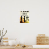 Persoonlijke brief aan mam, aan mijn mam cadeau, poster (Keuken)
