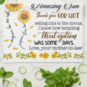 Persoonlijke brief aan mijn dochter in de wet theedoek (Gevouwen)