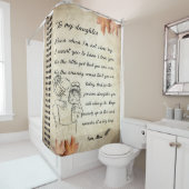 Persoonlijke brief aan mijn dochter van mama douchegordijn (In situ)