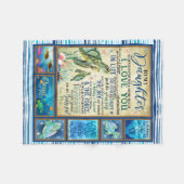 Persoonlijke brief aan mijn dochter van mama fleece deken (Voorkant (Horizontaal))