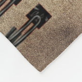 Persoonlijke brief aan mijn dochter van mama. fleece deken (Hoek)