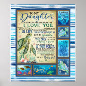 Persoonlijke brief aan mijn dochter van mama poster (Voorkant)