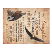 Persoonlijke brief aan mijn dochter van papa tafelkleed (Voorkant (Horizontaal))