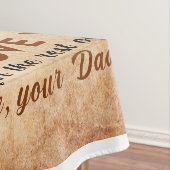 Persoonlijke brief aan mijn dochter van papa tafelkleed (Voorbeeld)