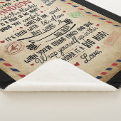 Persoonlijke brief aan Mijn GrandSon Sherpa Deken (3/4)