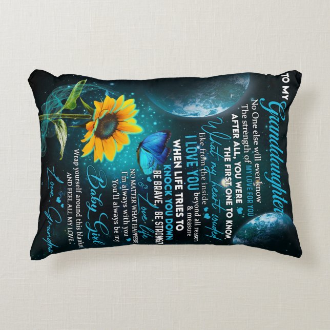 Persoonlijke brief aan mijn kleindochter accent kussen (Voorkant)