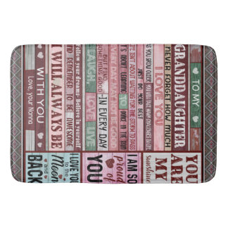 Persoonlijke brief aan mijn kleindochter badmat