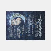 Persoonlijke brief aan mijn kleindochter fleece deken (Voorkant (Horizontaal))