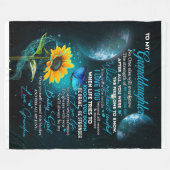 Persoonlijke brief aan mijn kleindochter fleece deken (Voorkant (Horizontaal))