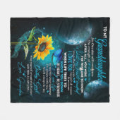 Persoonlijke brief aan mijn kleindochter fleece deken (Voorkant (Horizontaal))