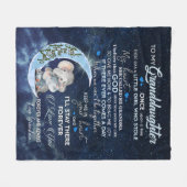 Persoonlijke brief aan mijn kleindochter fleece deken (Voorkant (Horizontaal))