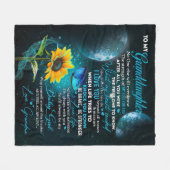 Persoonlijke brief aan mijn kleindochter fleece deken (Voorkant (Horizontaal))