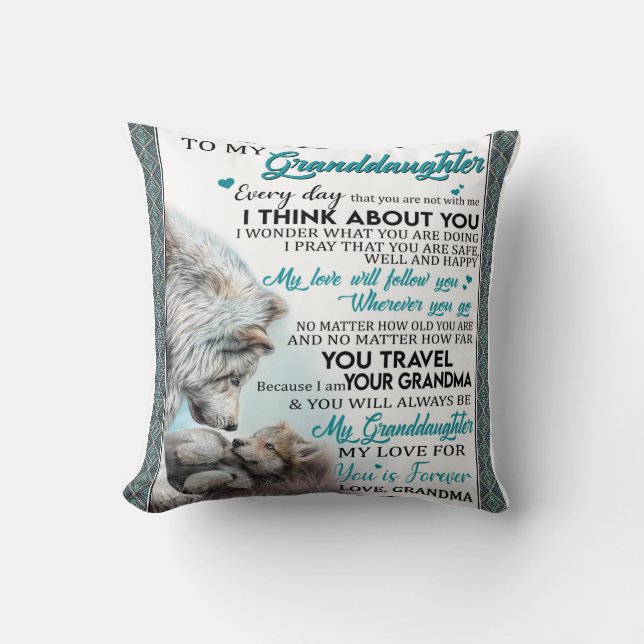 Persoonlijke brief aan mijn kleindochter kussen (Voorkant)