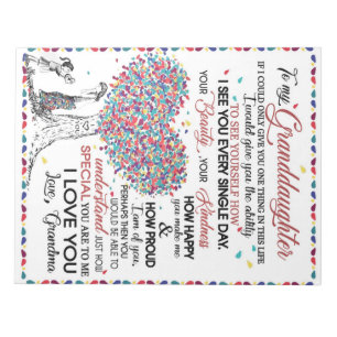 Persoonlijke brief aan mijn kleindochter notitieblok