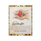 Persoonlijke brief aan mijn kleindochter notitieblok (Linkerzijde)