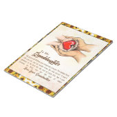 Persoonlijke brief aan mijn kleindochter notitieblok (Schuin)