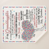 Persoonlijke brief aan mijn kleindochter sherpa deken (Voorkant (horizontaal))