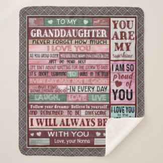 Persoonlijke brief aan mijn kleindochter sherpa deken