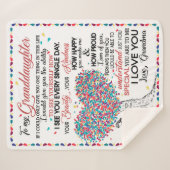 Persoonlijke brief aan mijn kleindochter sherpa deken (Voorkant (horizontaal))