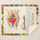 Persoonlijke brief aan mijn kleindochter sherpa deken (Voorkant (horizontaal))