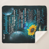 Persoonlijke brief aan mijn kleindochter sherpa deken (Voorkant (horizontaal))