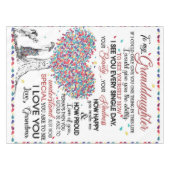 Persoonlijke brief aan mijn kleindochter tafelkleed (Voorkant (Horizontaal))