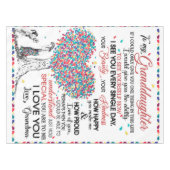 Persoonlijke brief aan mijn kleindochter van Gran Tafelkleed (Voorkant (Horizontaal))