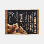 Persoonlijke brief aan mijn kleindochter van Grand Fleece Deken (Voorkant (Horizontaal))