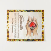 Persoonlijke brief aan mijn kleindochter wandkleed (Voorkant (horizontaal))