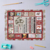 Persoonlijke brief aan mijn kleinzoon, Love Grandm Tissuepapier (Craft)