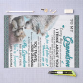 Persoonlijke brief aan mijn kleinzoon, Love Grands Tissuepapier (Craft)