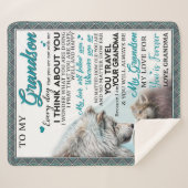 Persoonlijke brief aan mijn kleinzoon sherpa deken (Voorkant (horizontaal))