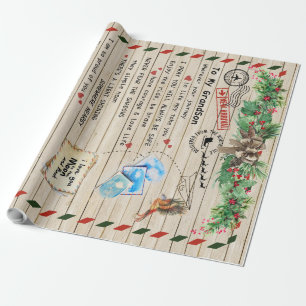 Persoonlijke brief aan mijn kleinzoon van opa cadeaupapier