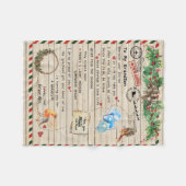 Persoonlijke brief aan mijn kleinzoon van opa fleece deken (Voorkant (Horizontaal))