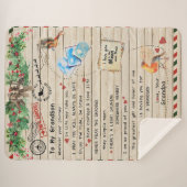 Persoonlijke brief aan mijn kleinzoon van opa, sherpa deken (Voorkant (horizontaal))