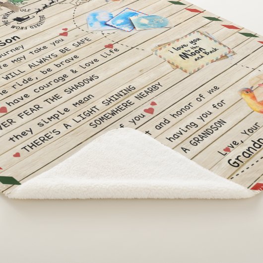 Persoonlijke brief aan mijn kleinzoon van opa, sherpa deken (3/4)