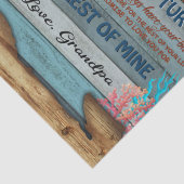 Persoonlijke brief aan mijn kleinzoon van opa tissuepapier (Detail)