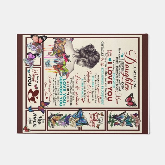 Persoonlijke brief aan mijn liefhebbende dochter deurmat (Voorkant)